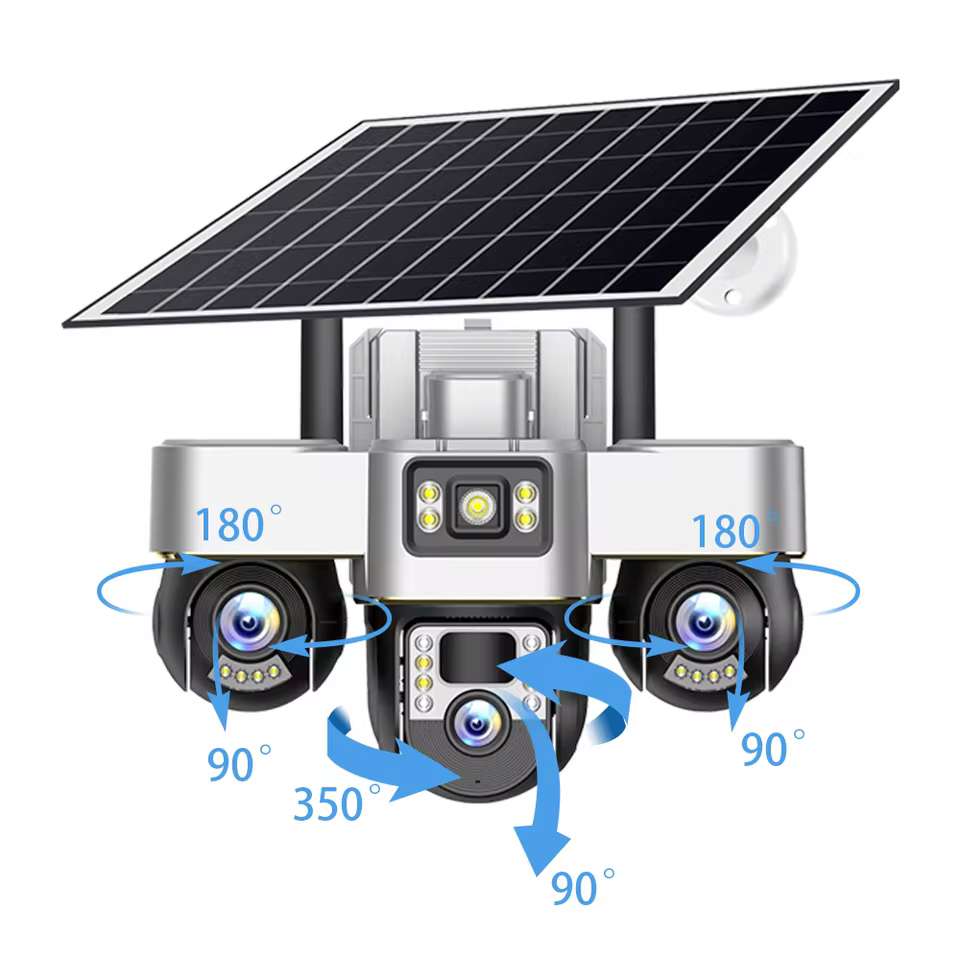 Latest Solar Camera( Real 3 lens)