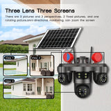 New Solar Camera 3 Lens(With Siren)