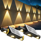 Solar Wall Light RGB Color Changing - Multiple Color Modes
