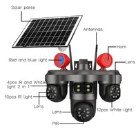 New Solar Camera 3 Lens(With Siren)