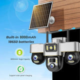 Latest Solar Camera( Real 3 lens)