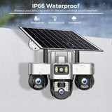 Latest Solar Camera( Real 3 lens)