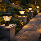 Solar Diamond Pillar Light – Waterproof Outdoor Pillar Lamp